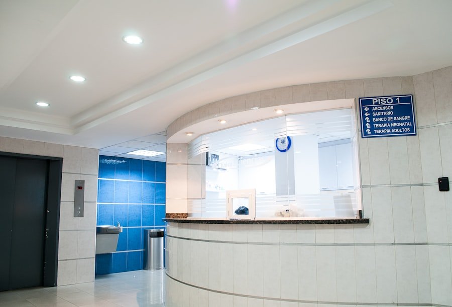 Hospital reception area supported by reliable IT systems